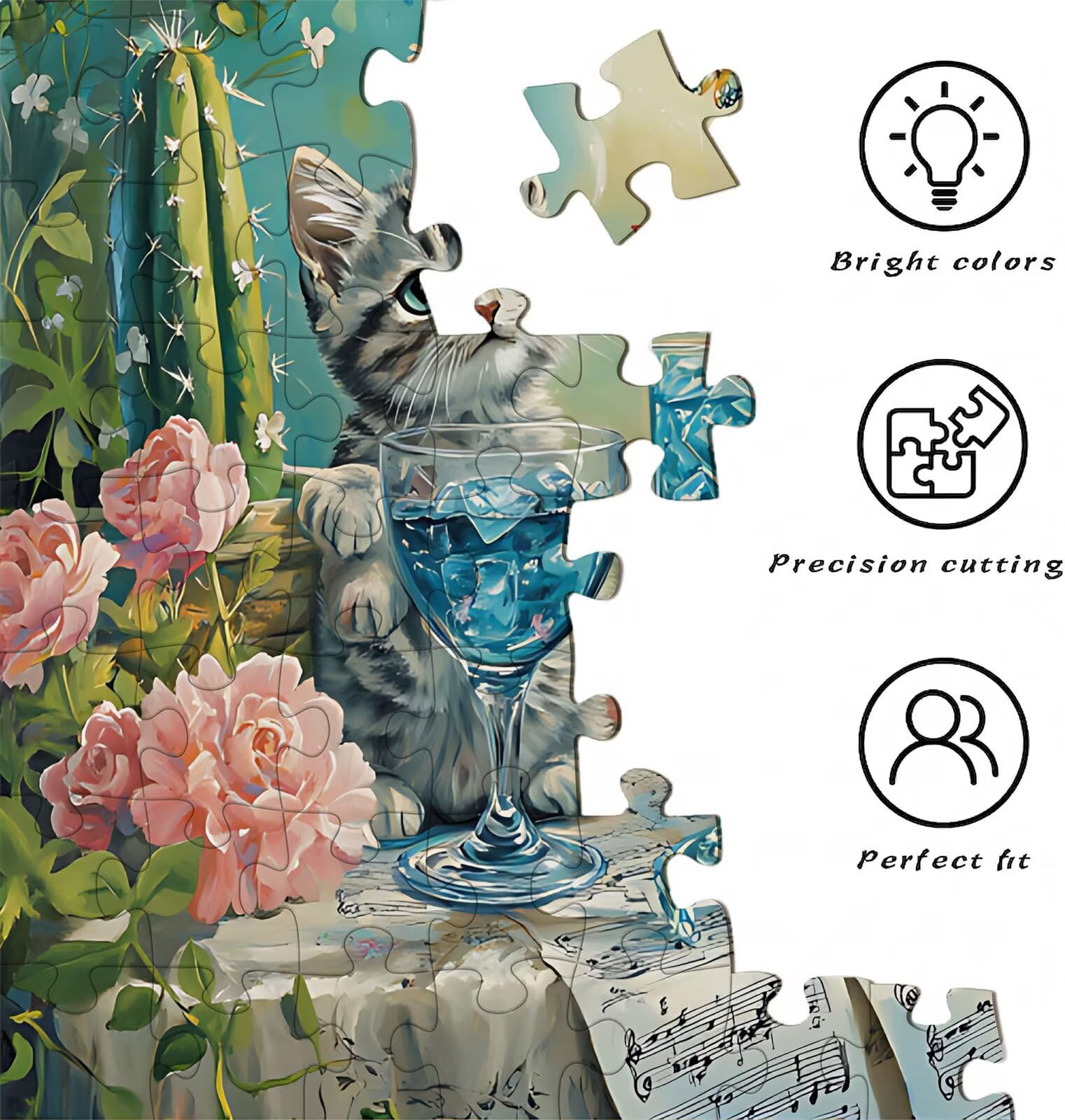 Puzzle 2000 elementów, drewniane puzzle dla dorosłych – Impossible Puzzle 99,5 x 70,5 cm, niffy myślenie i sport myślenia dla kobiet i mężczyzn, gra rodzinna na wieczory z grami, prezent dla kobiet