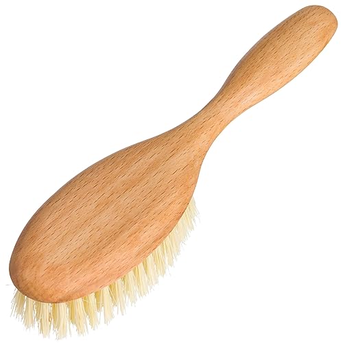 REDECKER Tampico Fiber Hairbrush with Oiled Beechwood Handle, 8 inches