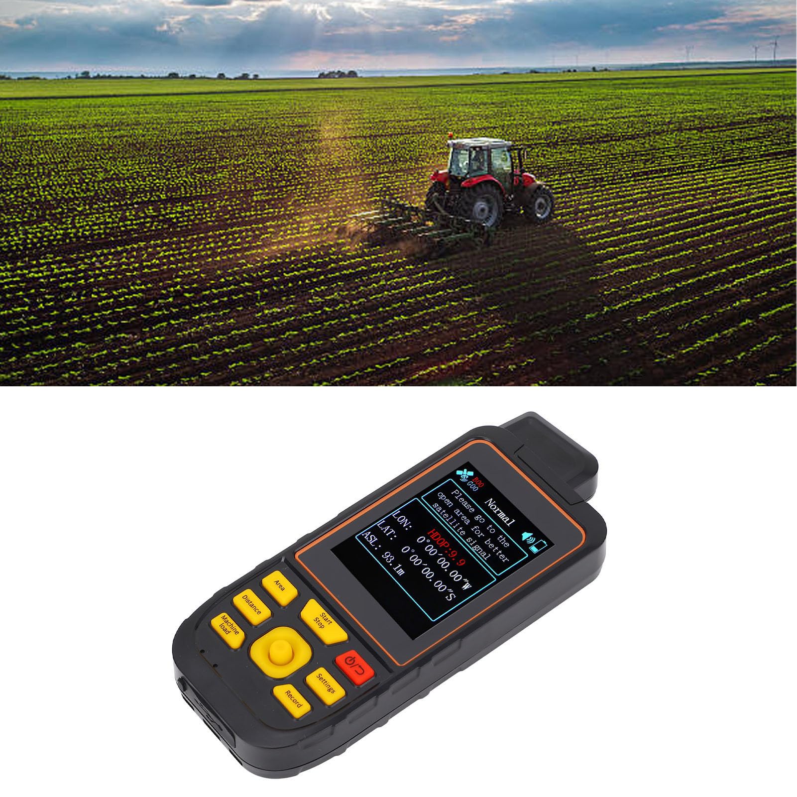 Instrumento de Medición de Tierra GPS, Medidor de área Terrestre D5E GPS Equipo de Topografía Terrestre GNSS con Pantalla de 2, 8 Pulgadas