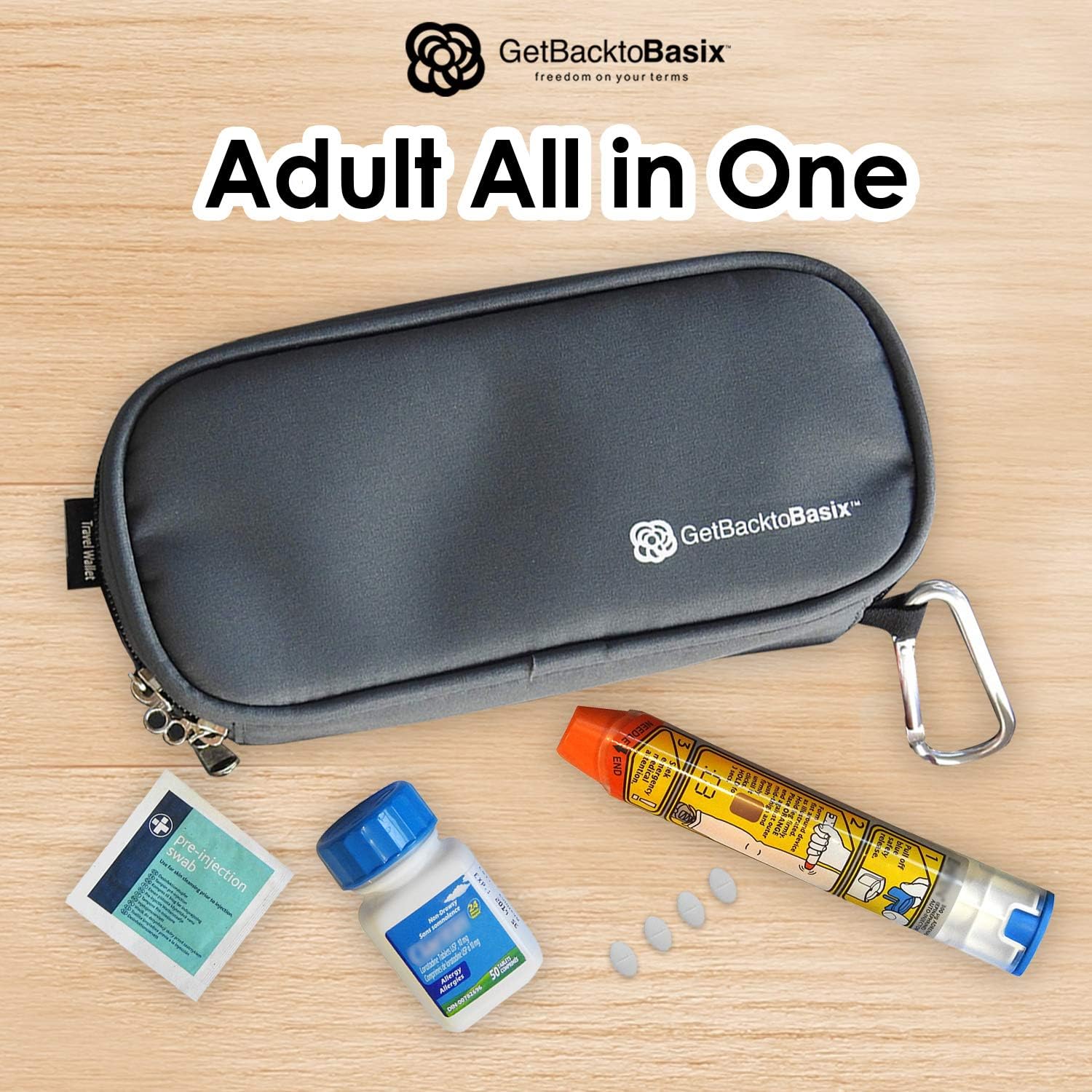 Exсluѕіvе Dіѕсоunt 60% Prісе GetBacktoBasix Inhaler EpiPen Carrying Case - Insulated Rescue Epinephrine Auto-Injectors Pen Holder for Women, Men, Travel Adult