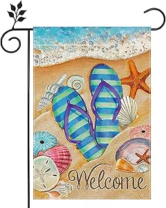 Amazon.com : Garden Flag Shell Conch Starfish Ocean Garden Flag Double ...