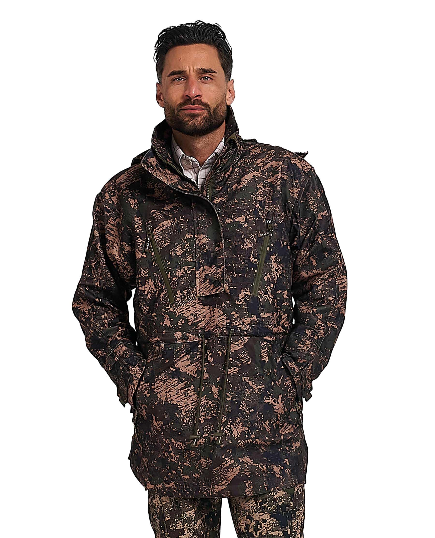 Jack Pyke Unisex Digicam Argyll Waterproof Windproof Smock Jacket For Men - Breathable Anorak For Hiking And Fishing, Medium