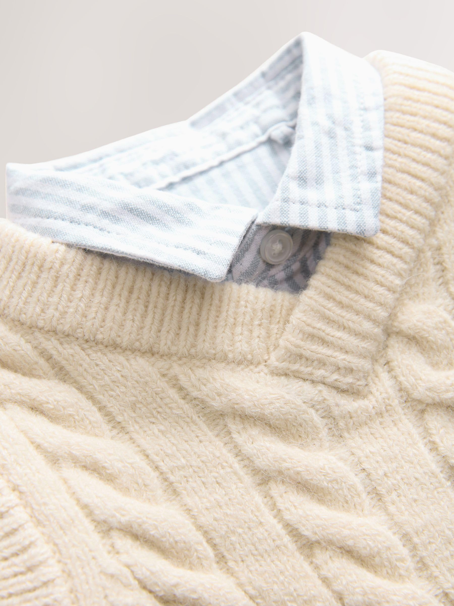NEXT Jungen Strickweste und Hemd im Set 62-122