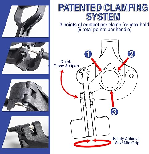Miniatura 3 de Accesorio de mango universal para pala de nieve, desmalezador, recortador de cuerdas, rastrillo y más  Accesorio ergonómico versátil para ahorrar