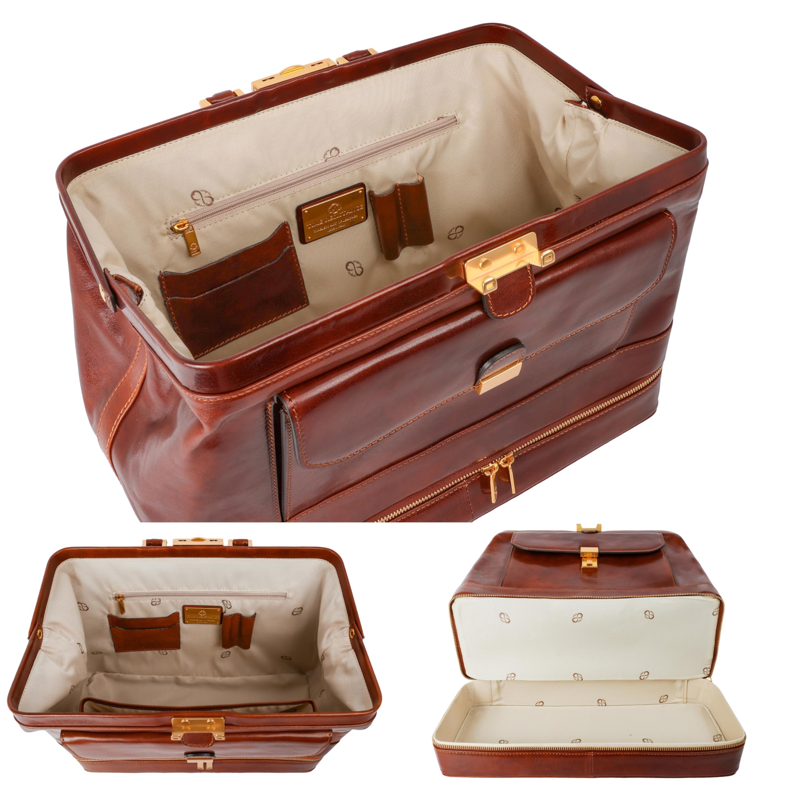 Leather Vintage Arzttasche Reisetasche Arzttasche Leder STILORD