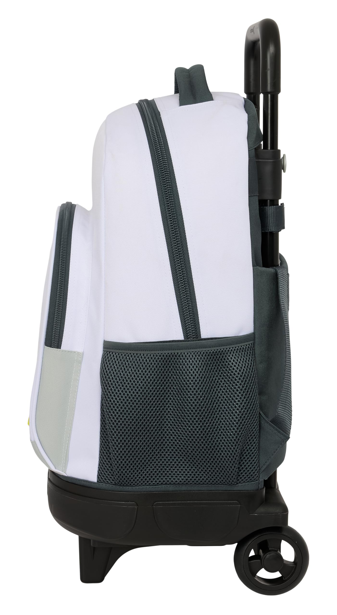 Safta REAL MADRID EQUIPACIÓN 25/26 - Mochila Grande con Ruedas, Compacta, Extraíble, Ideal para Niños de Diferentes Edades, Cómoda y Versátil, Calidad y Resistencia, 33x22x45 cm