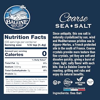 La Baleine Fine & Coarse Sea Salt 2 Pack Bundle