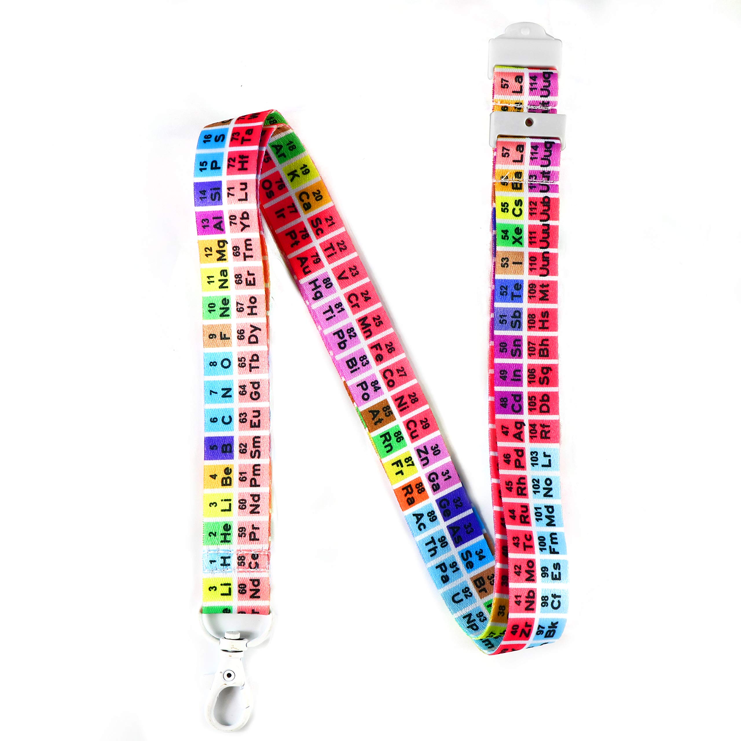 Buy Teacher Lanyard Keychain with Safety Breakaway & Metal Clasp Periodic Table of Elements ID