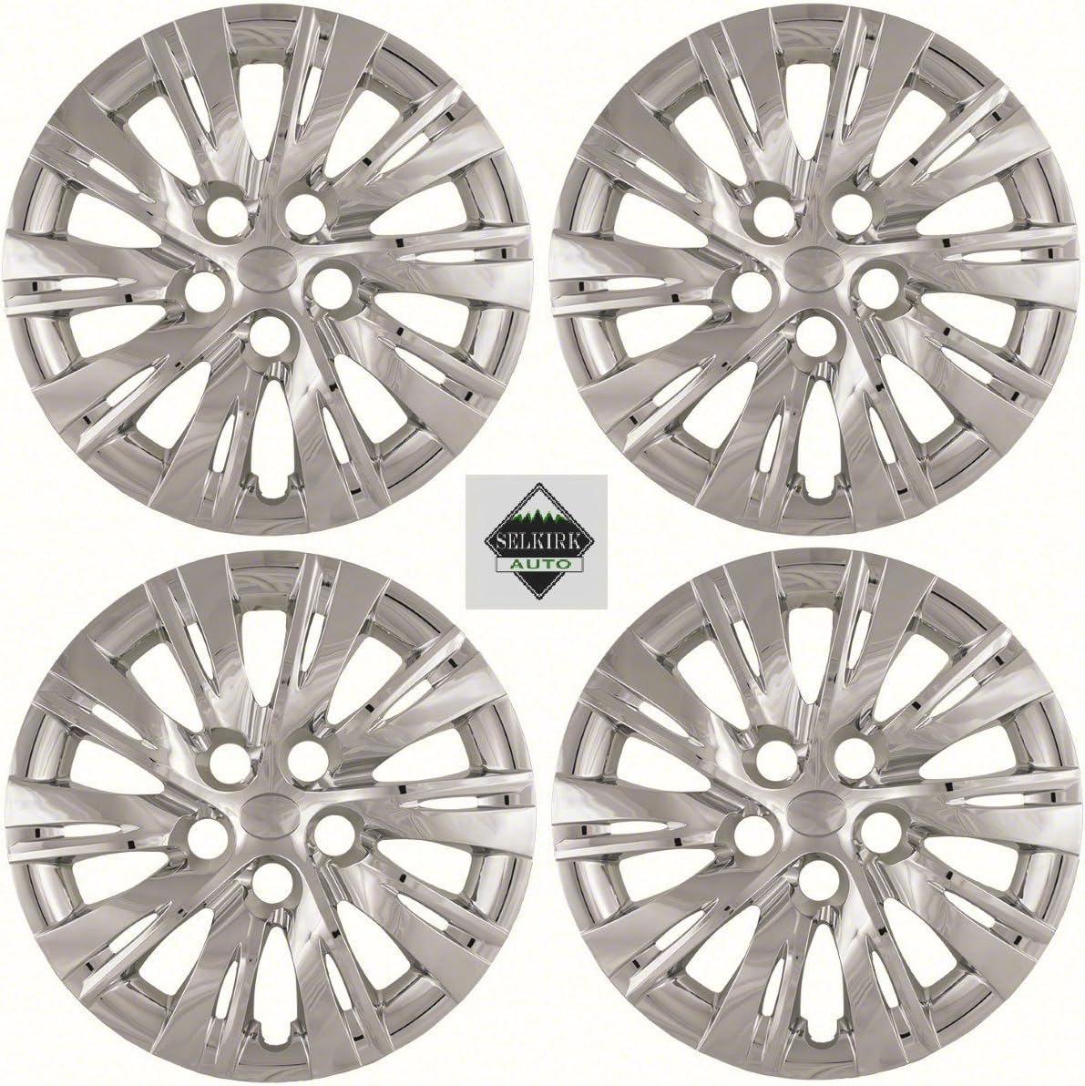 4 New Replica 16" inch Silver Hub Caps for 2012-2012 Toyota Camry 10 Split Spoke -466-16S