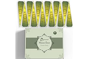 Neha Henna Cones: 100% Pure and Natural Henna Paste for Long-Lasting Reddish Brown Hair Color