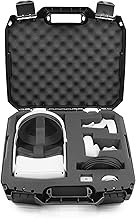 CASEMATIX Hard Case Compatible with Meta Quest 2, Meta Quest 3 and Oculus Quest VR Gaming Headset & Accessories - Hard Case with Customizable Foam fits Elite Strap and Other Accessories