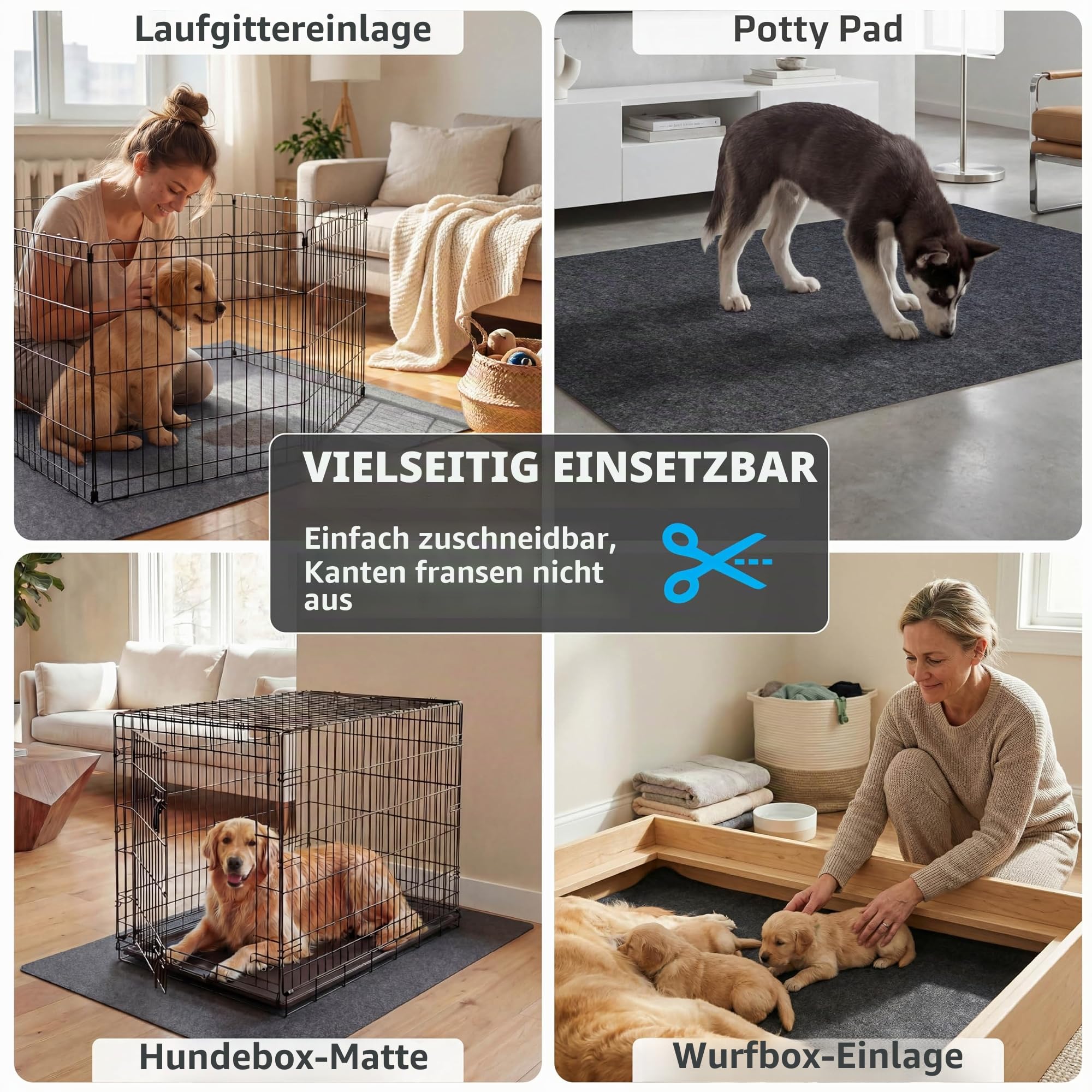 Drymate Laufgittermatte für Hunde, saugfähig, wasserdicht, rutschfest, maschinenwaschbar, Größe XL (152,4 x 188 cm), Wiederverwendbare Welpenunterlage für Training, Welpe, Hauseinbruch, Inkontinenz