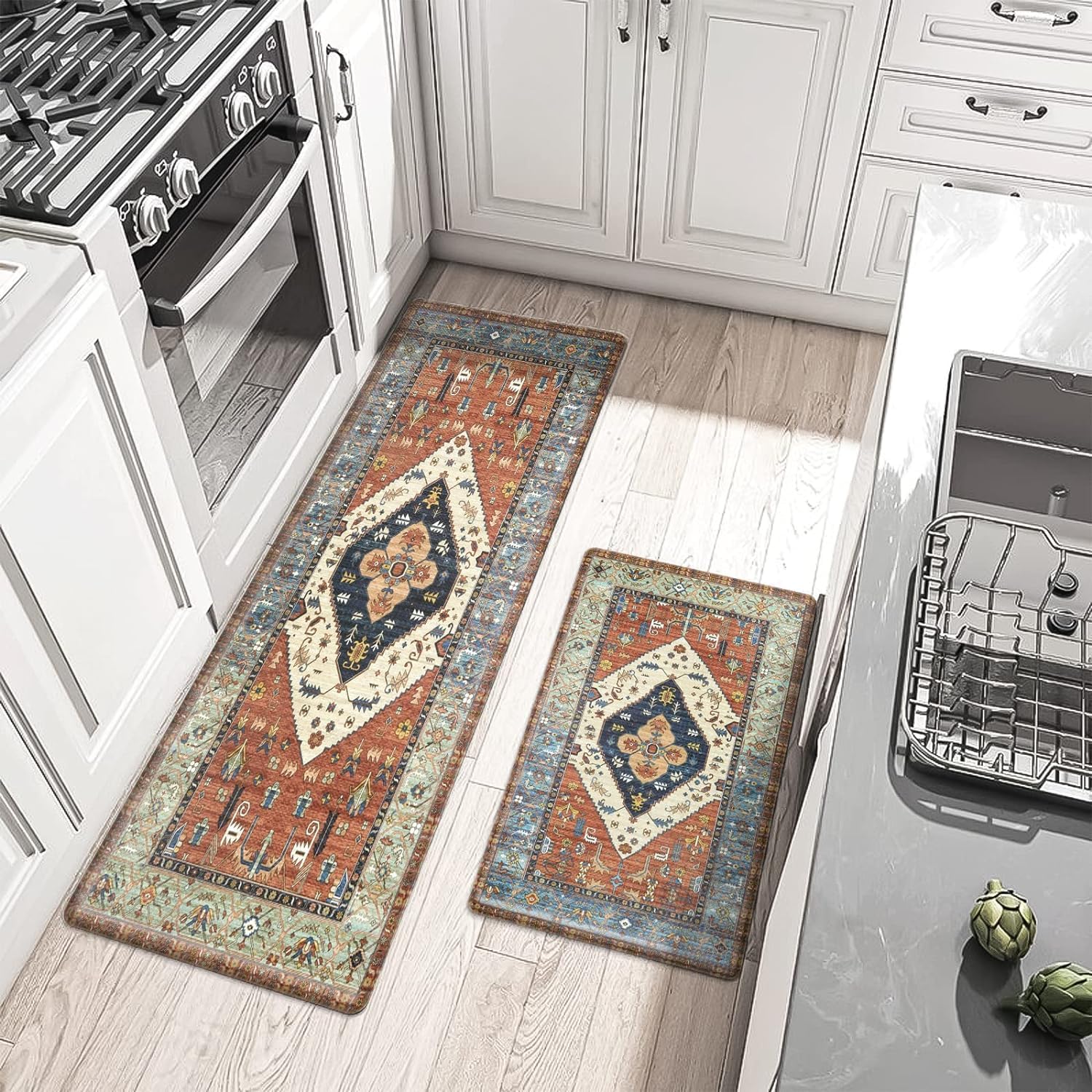 AAZEEM Farmhouse Kitchen Mats |Anti Fatigue Kitchen Rugs Sets of 2|Non Slip Waterproof Kitchen Floor Mats|Ergonomic Cushioned Comfort Standing Mat for Laundry|Office|Sink|Desk| (B0CTYPTZ62) Amazon Price History, Amazon Price Tracker