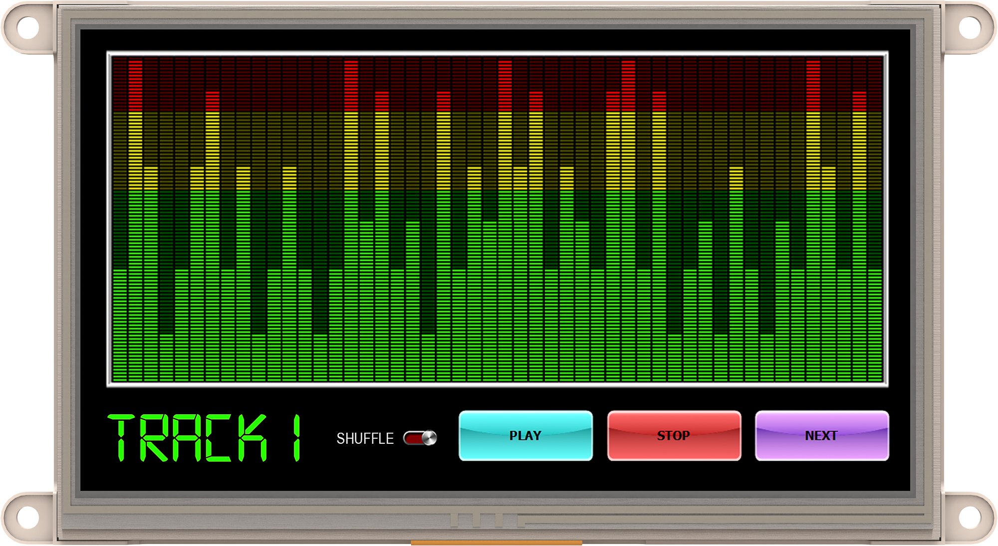 4D Systems, Starter Kit for gen4-uLCD-70DT with uSD-4GB, gen4-IB, gen4-PA, 150mm FFC Cable and 5-Way Cable