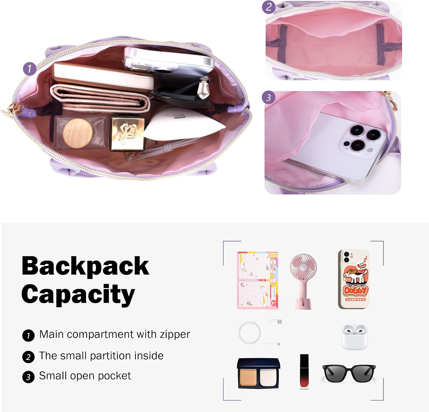Roffatide Cartoon Tote Bag Handbag Cute Crossbody Bag Mini Small Shoulder Messenger Bag for Women Girl Lolita Shoulder Purse