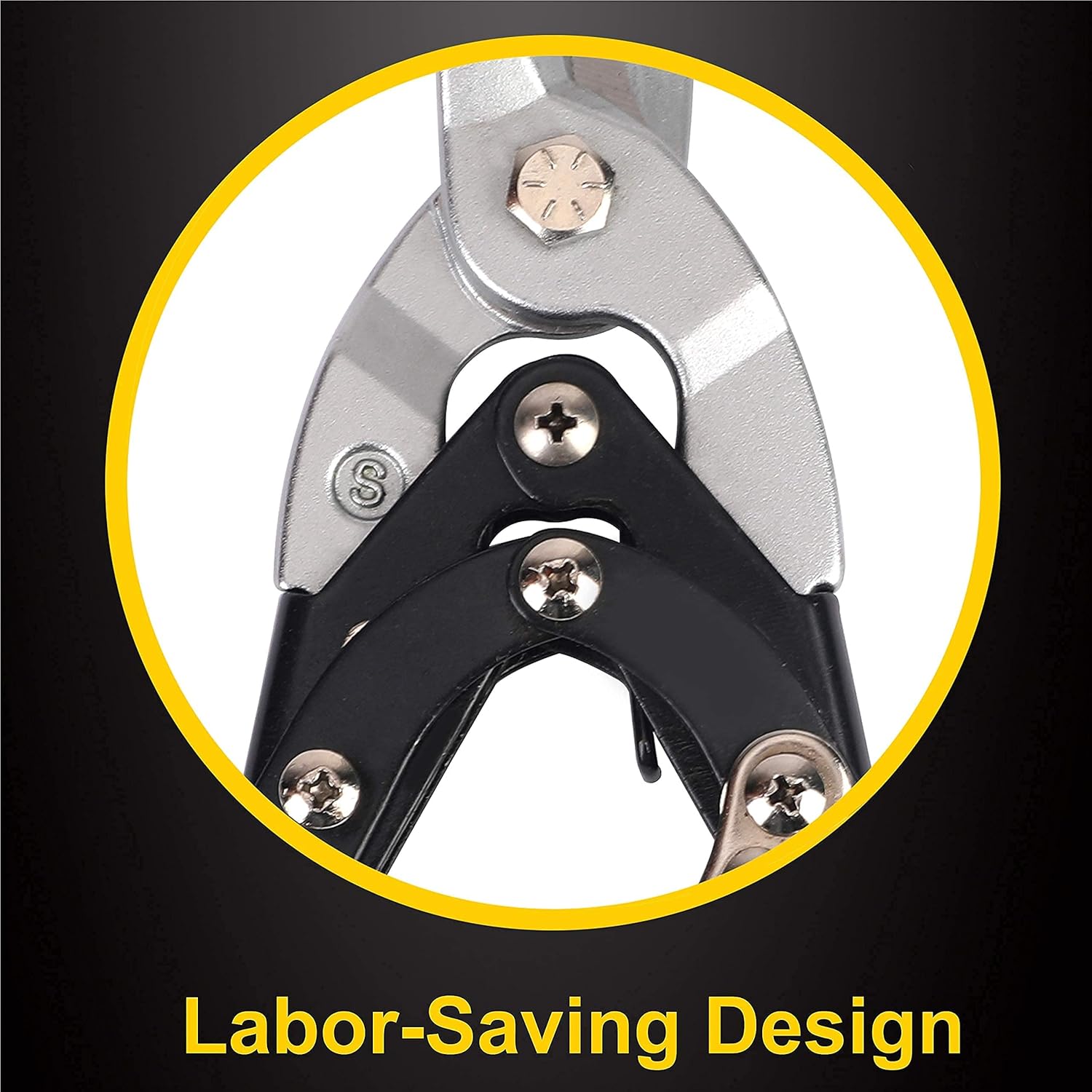 Hurricane 10 Inch Cr-Mo Blade High Leverage Aviation Tin Snips with 12 Inch Sheet Metal Tool, Sheet Metal Folding Tools