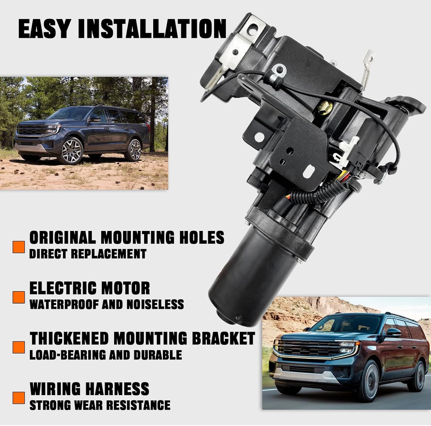 JL1Z16A506J JL1Z16A506D Right Passenger Side Power Running Board Motor Assembly with Bracket Compatible with 2018-2024 Ford Expedition/Lincoln Navigator (for 131.6 inch Long wheelbase SUV)