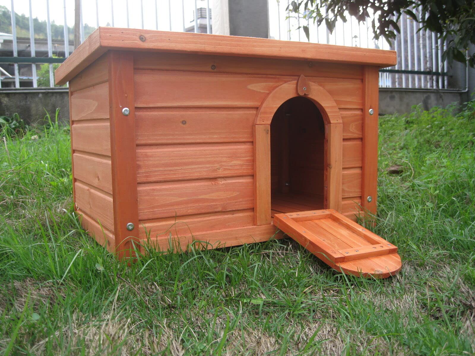 BUNNY BUSINESS Rabbit/Guinea Pig Deluxe Hide House/Run Hutch, 60 × 40 × 40 cm (Red-Deluxe-Hide)