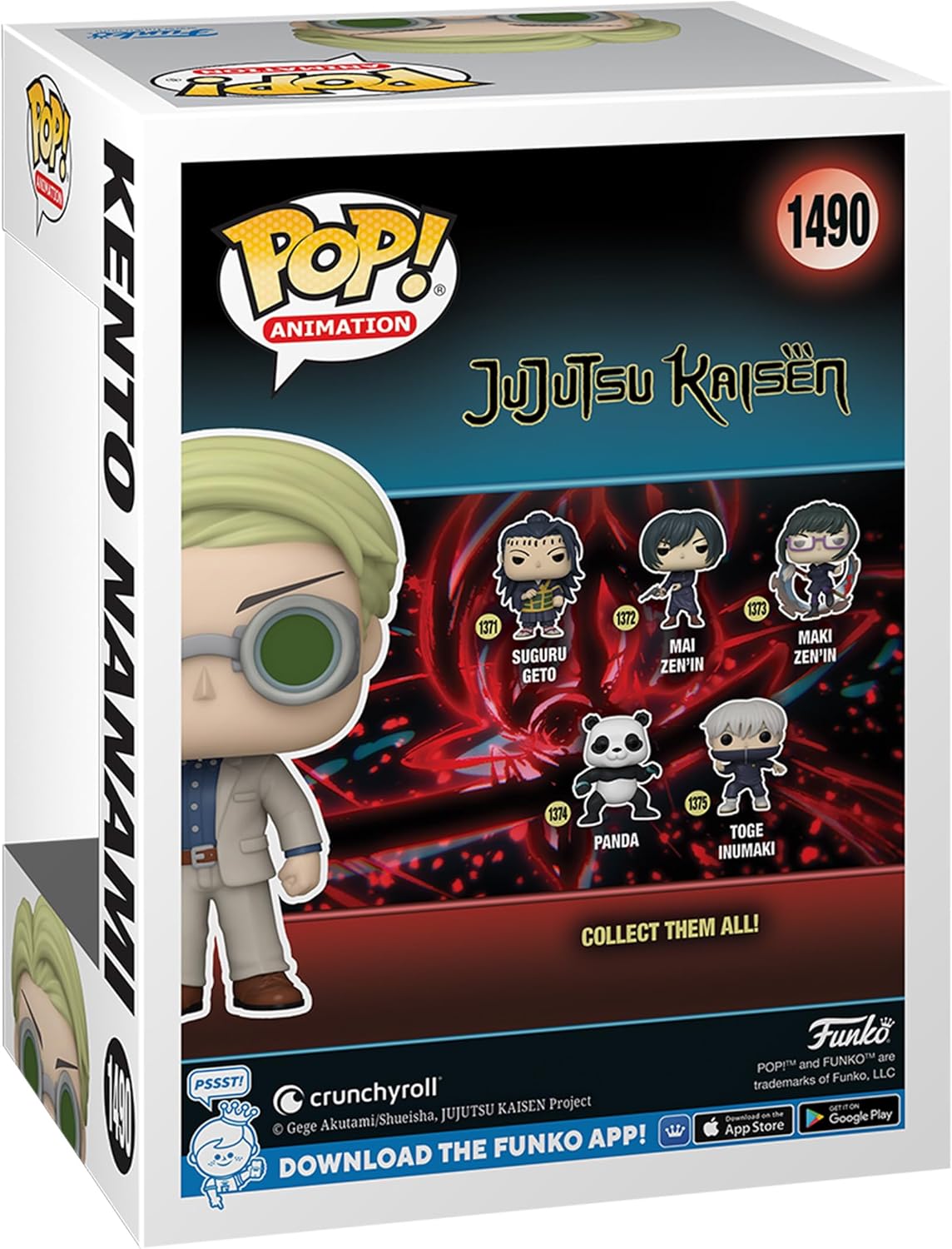Funko Pop! Animation: Jujutsu Kaisen - Kento Nanami GITD Special Edition Multicolor Exclusive JJK #1490