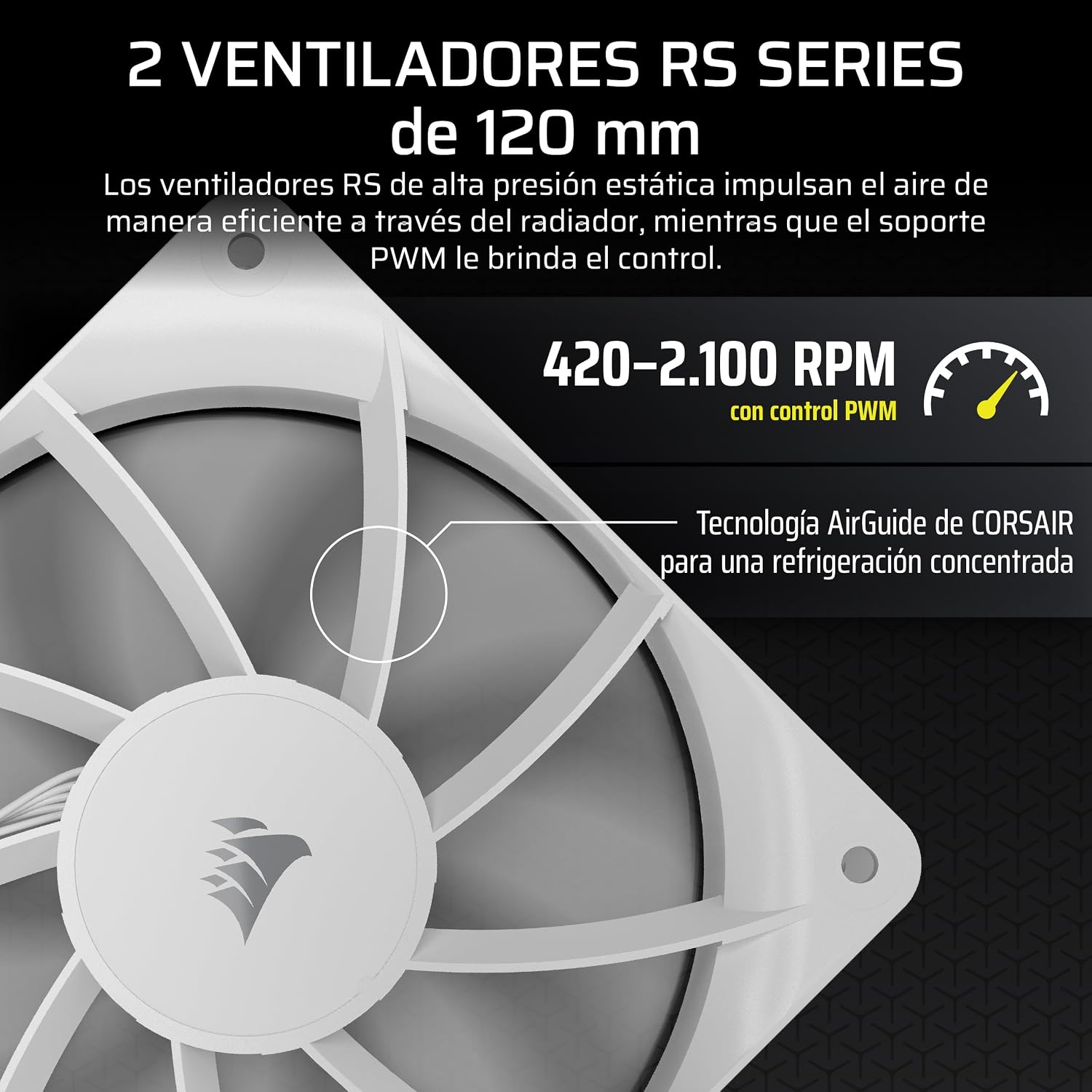 Corsair Nautilus 240 RS LCD Refrigeración líquida de CPU – Pantalla LCD IPS de 2,1″, 240mm AIO, Bajo Ruido, Daisy-Chain, Intel LGA 1851/1700, AMD AM5/AM4 – Incluye 2 Ventiladores RS120 – Blanco 6