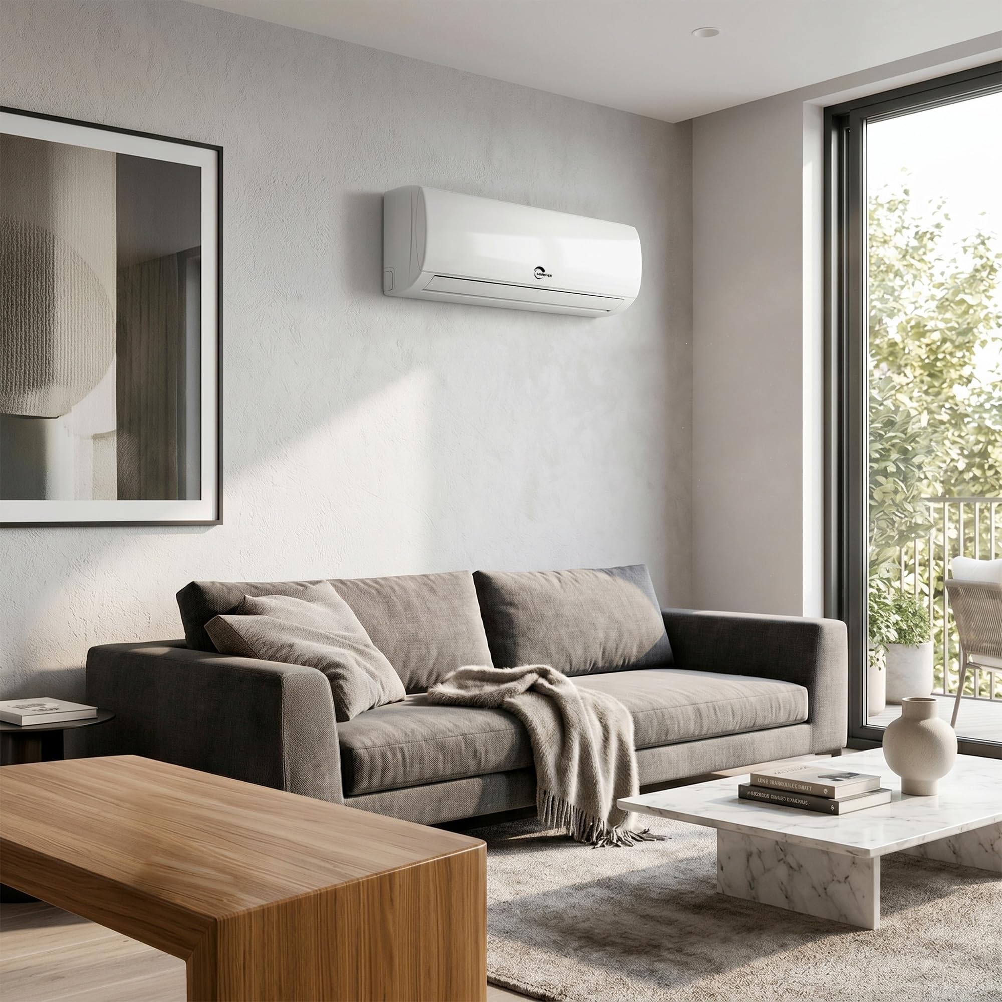 Osmozra Sannover Split Wand-Klimaanlage 3,4 kW 12000 BTU wendbar heiß kalt