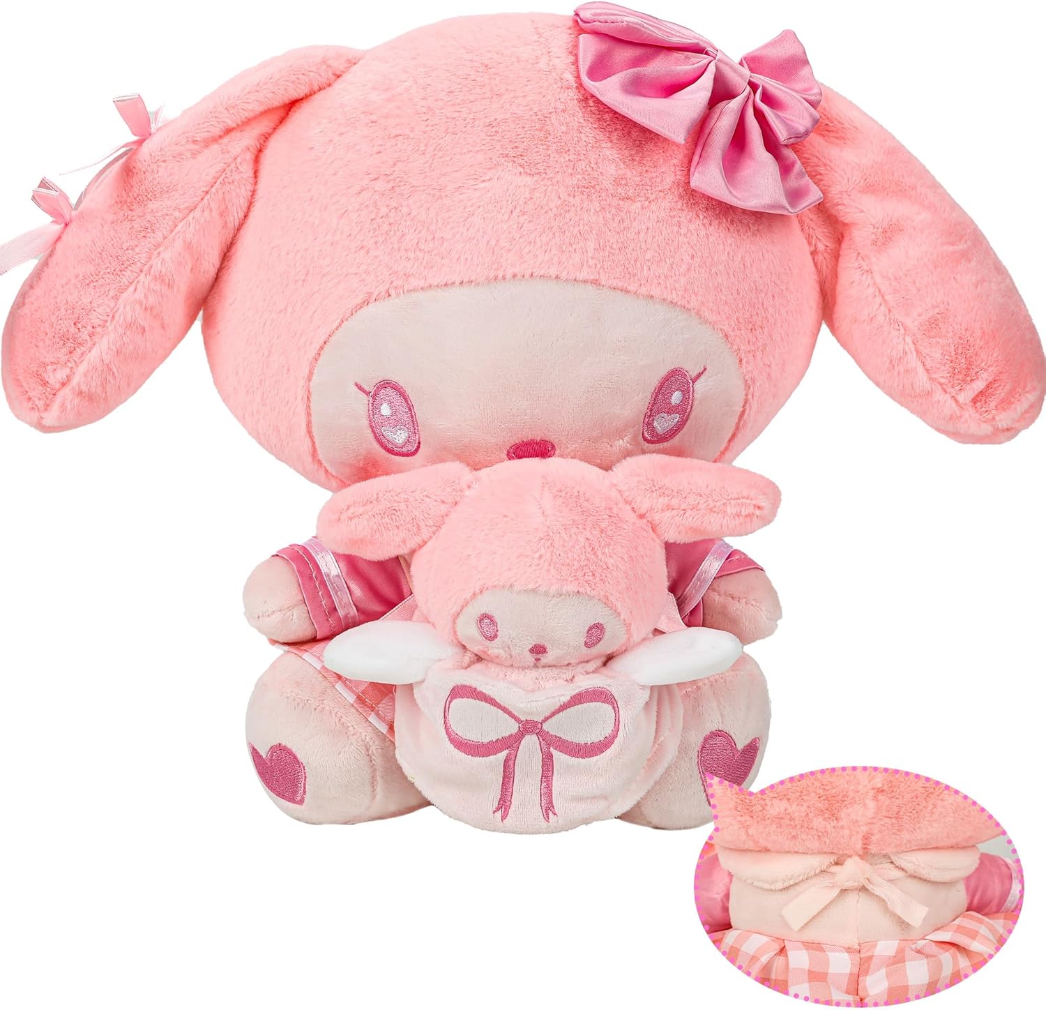Melody Plush 15.7 Inch Cartoon Mommy Plush with a Baby