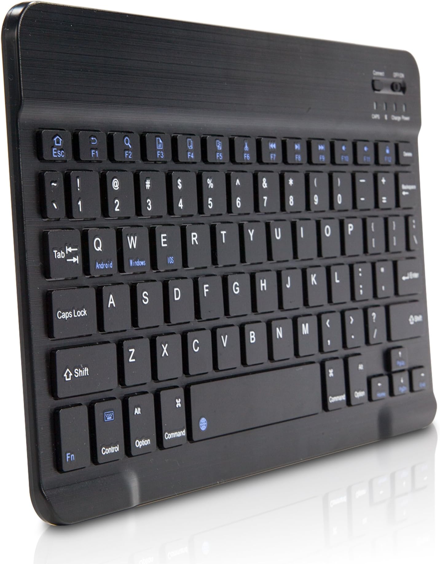 BoxWave Keyboard Compatible with Kindle Fire HDX 8.9 (3rd Gen 2013) - SlimKeys Bluetooth Keyboard, Portable Thin with Chiclet-Style Keys - Jet Black