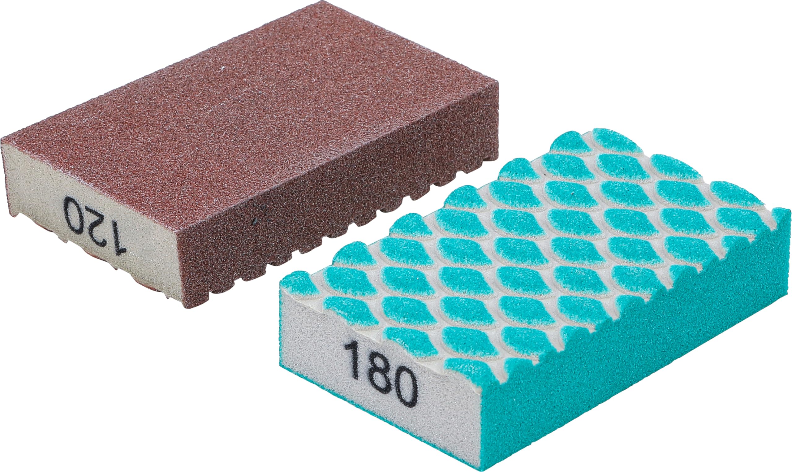 BGS Diy 80812 | Set di spugne abrasive | K 120, 180 | 2 pz.