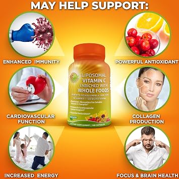 Total Immune, Hormonal & Antioxidant Support Bundle for Women & Men Liposomal Glutathione 500mg + Liposomal Vitamin C 1500mg + DIM 200mg with BioPerine & Cruciferous Whole Foods Vegan & Non-GMO