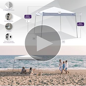 Amazon.com: Impact Canopy 040000001 Slant Leg Canopy, 10' x