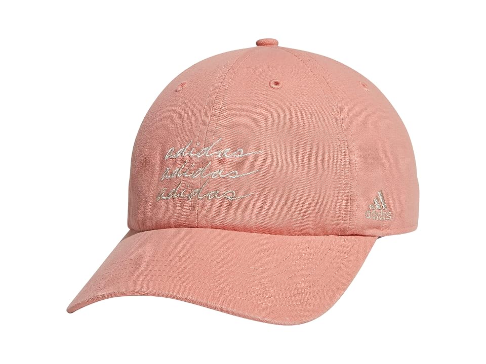 adidas Saturday Relaxed Adjustable Cap (Wonder Clay/Chalk White/Halo Ivory White) Baseball Caps