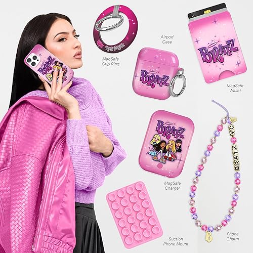 Miniatura 2 de Velvet Caviar x Bratz - Funda compatible con iPhone 15 PRO femenina, bonitas fundas protectoras para mujeres y niñas, compatible con MagSafe,