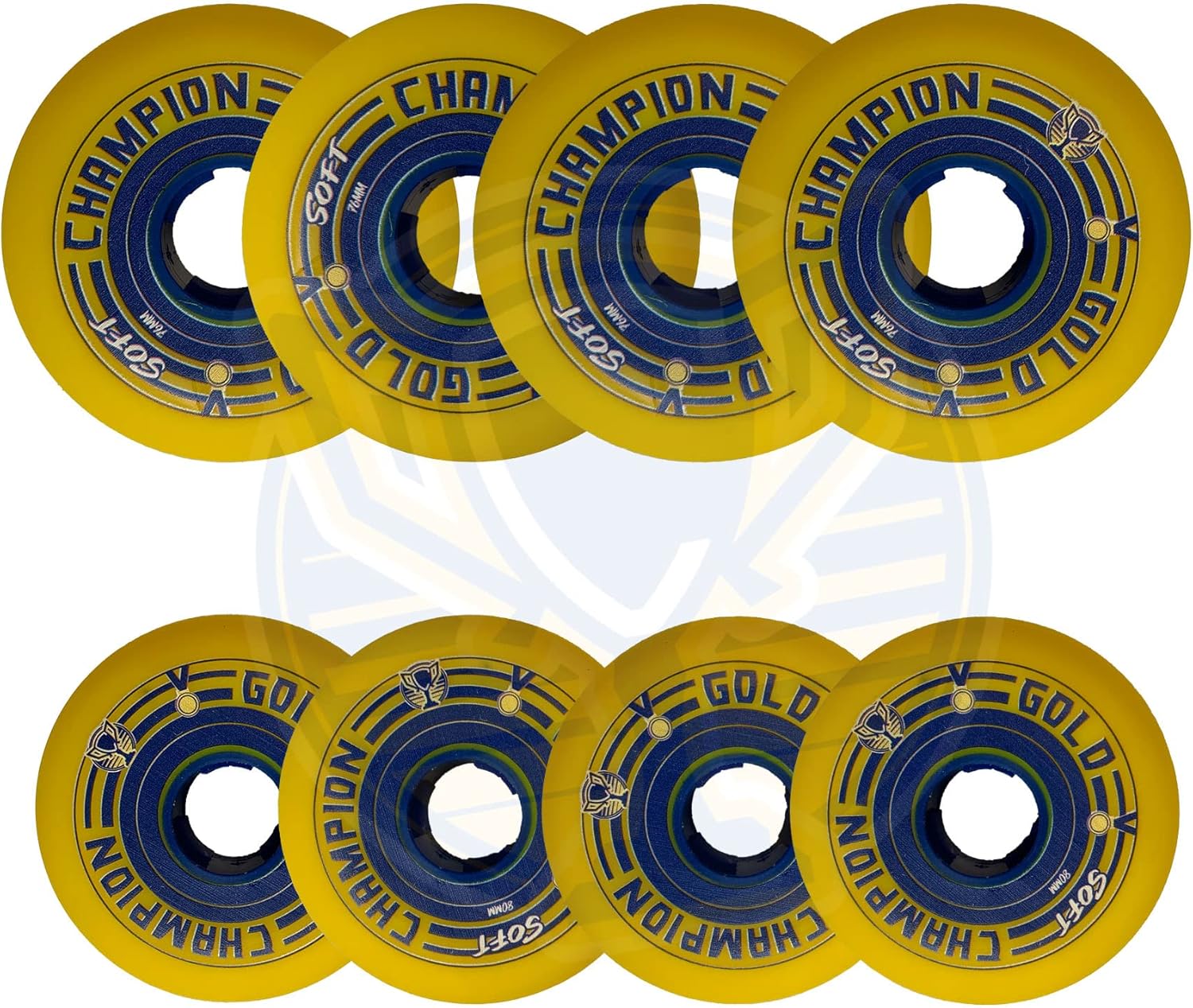 Champion Wheels Gold Soft 76mm Indoor Roller Hockey Wheel