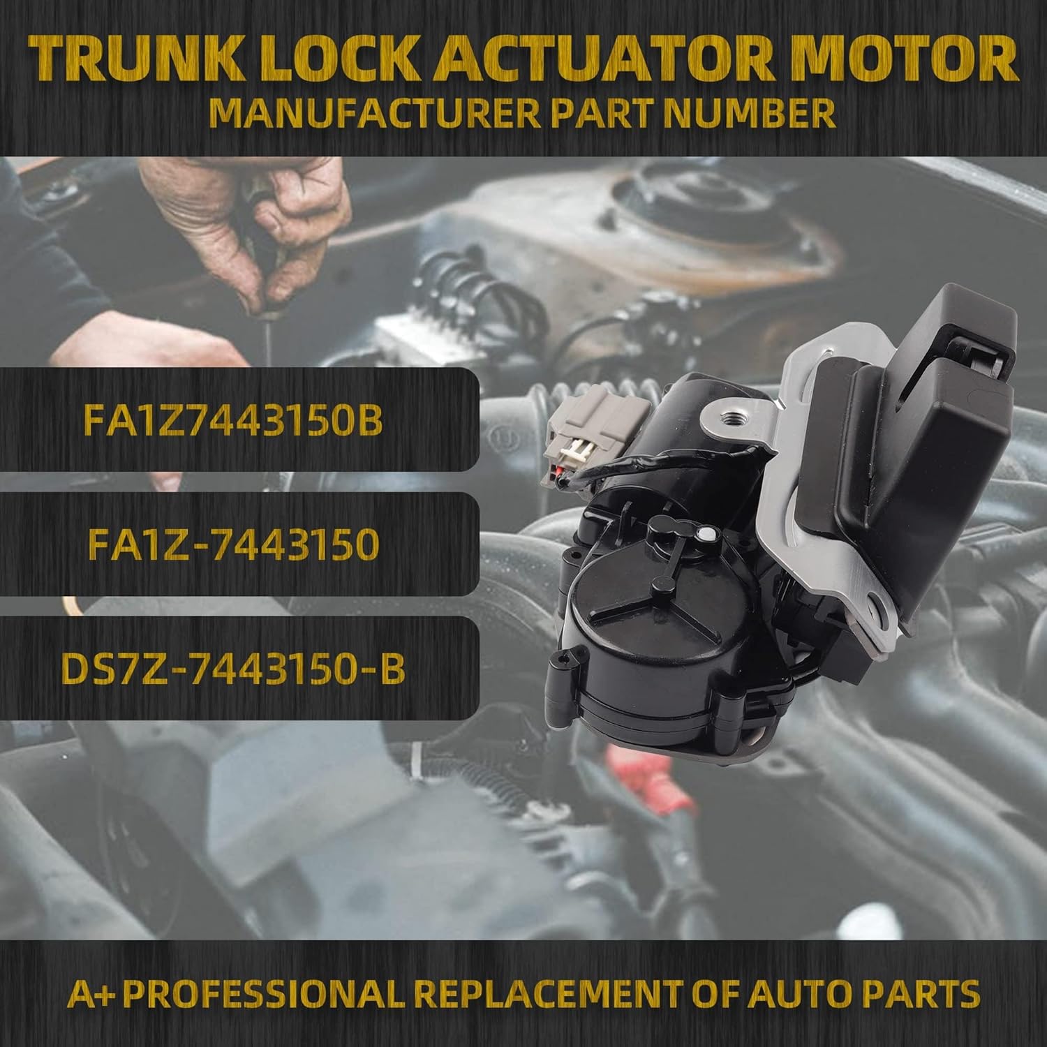 Dasbecan Liftgate Lock Actuator Compatible with Ford Edge Escape Explorer Expedition Lincoln MKX Navigator 2015-2021 Rear Trunk Latch Tailgate Motor Replaces# FA1Z-7443150-B FA1Z7443150B