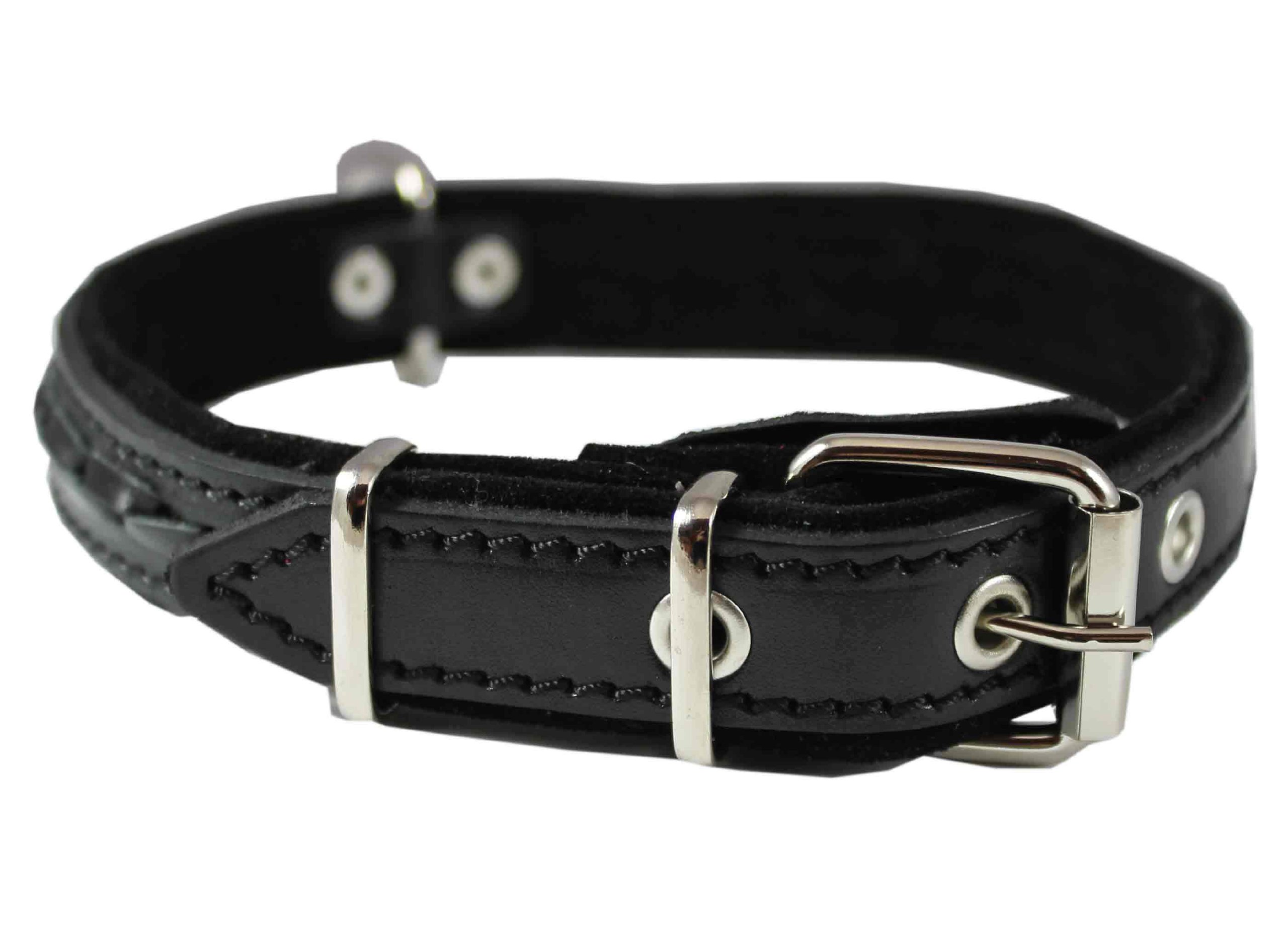 Dogs My Love Leder-Hundehalsband Mit Jagdmuster – Braun, 3 Größen (Halsumfang 25,4-33 Cm), 1,9 Cm Breit