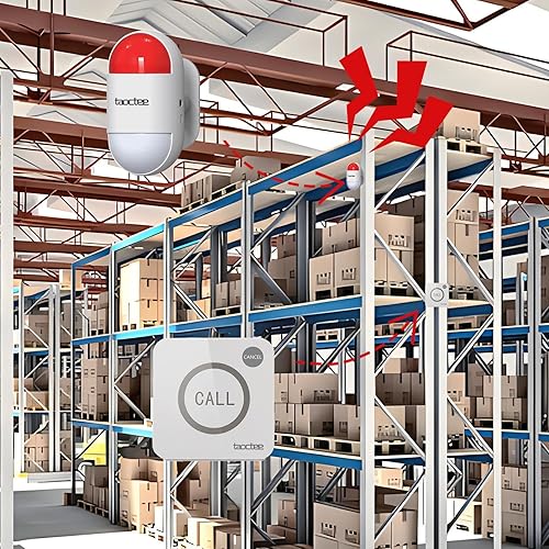 Miniatura 6 de Alarma con botón de pánico para casa, control remoto, sistema de alarma de sirena de oficina, sonido y luz, botón de pánico de emergencia para