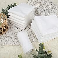 Vista 5 de ALVA BABY - 12 piezas de insertos de microfibra, forro de pañal de tela suave, insertos absorbentes de 3 capas, reutilizables para pañales de tela