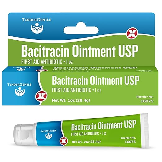 Bacitracin Antibiotic Ointment with Zinc USP - 1 oz Topical Antibiotic First Aid Ointment - Helps Prevent Infection in Minor Cuts, Scrapes, and Burns