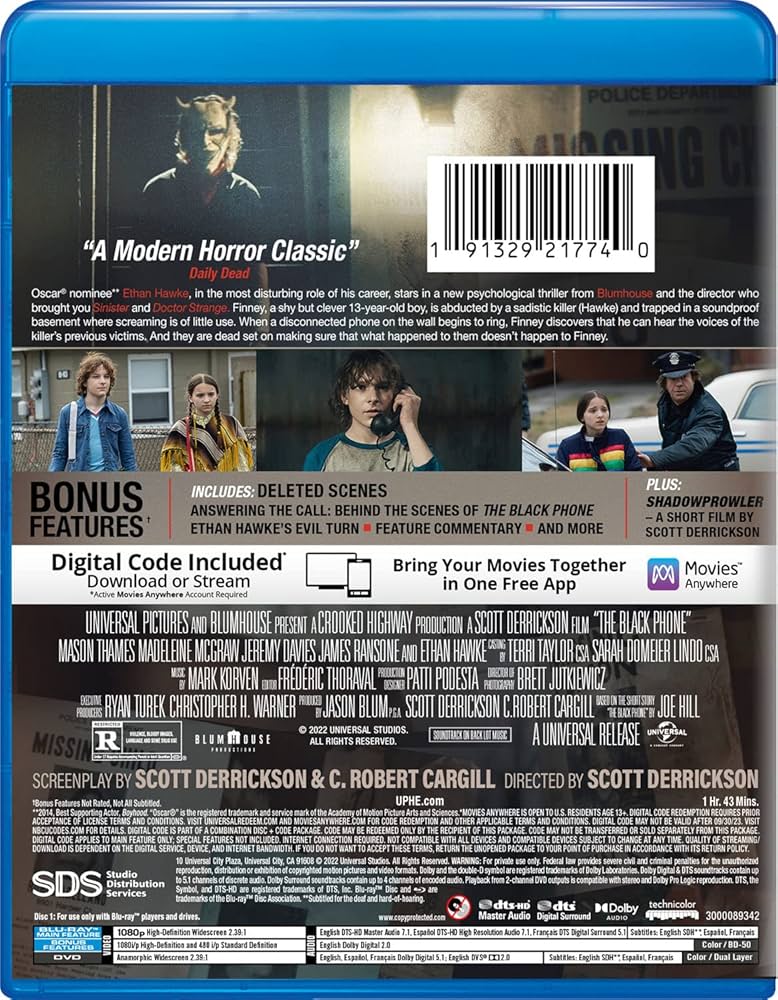 Amazon.com: The Black Phone - Collector's Edition Blu-ray +