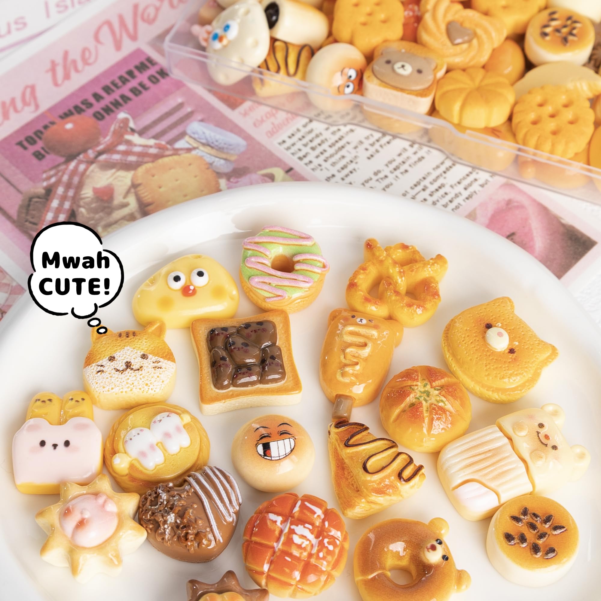 Amazon.co.jp: MOELIFE デコパーツ 樹脂 セット 【自由にDIY可能・様々