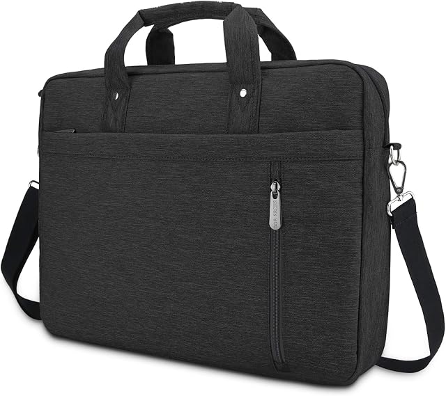 DOB SECHS 17 cali etui na laptopa, wodoszczelne, odporne na uderzenia, torba na ramię, Torba na laptopa, Torba Aktówka Kompatybilny z laptopami 17-17,3'', czarny