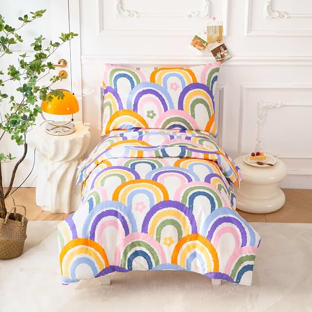 SDIII Rainbow Toddler Bedding Set