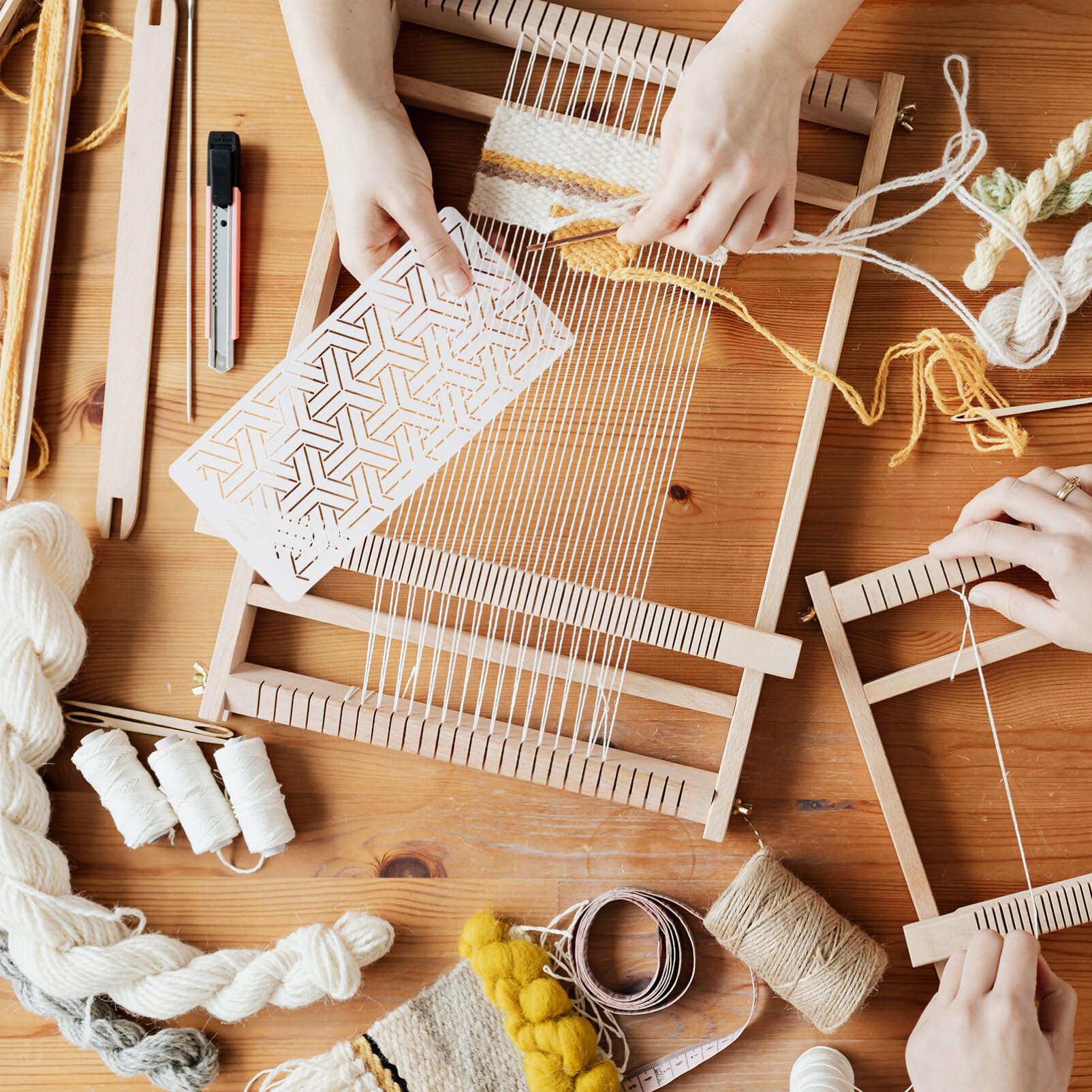 LALAFINA Quilting Templates Multi-Function Sewing Patchwork Quilt Template Pp Material Quilting Handwork Stencil