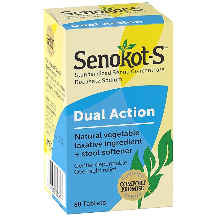 Buy SenokotS Dual Action Natural Vegetable Laxative Ingredient Plus