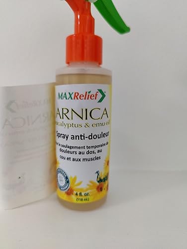 Miniatura 6 de MaxRelief Spray de alivio del dolor de árnica, alivio del dolor muscular y articular de acción rápida, calor relajante para músculos, articulaciones