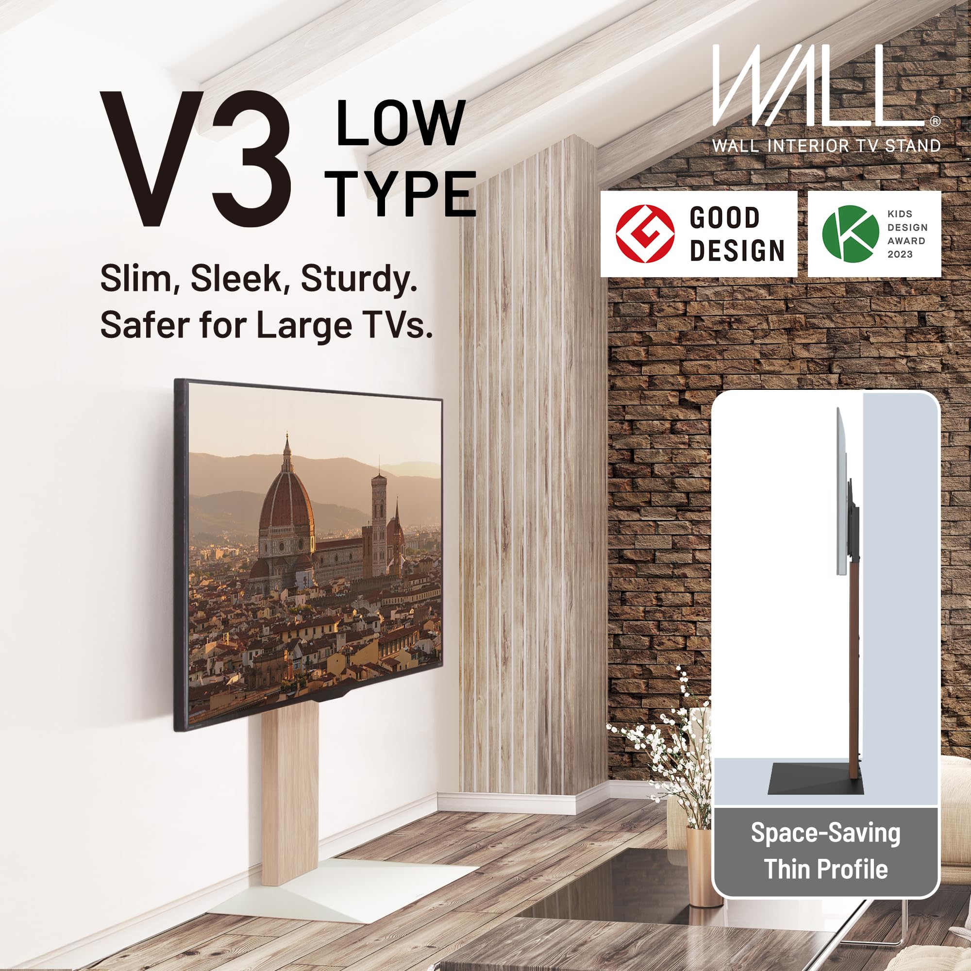 Acquista My Wall HS 23 L Piedistallo per altoparlante Estensibile, Supporto da pavimento, Regolabile in altezza Nero 2 pz. da