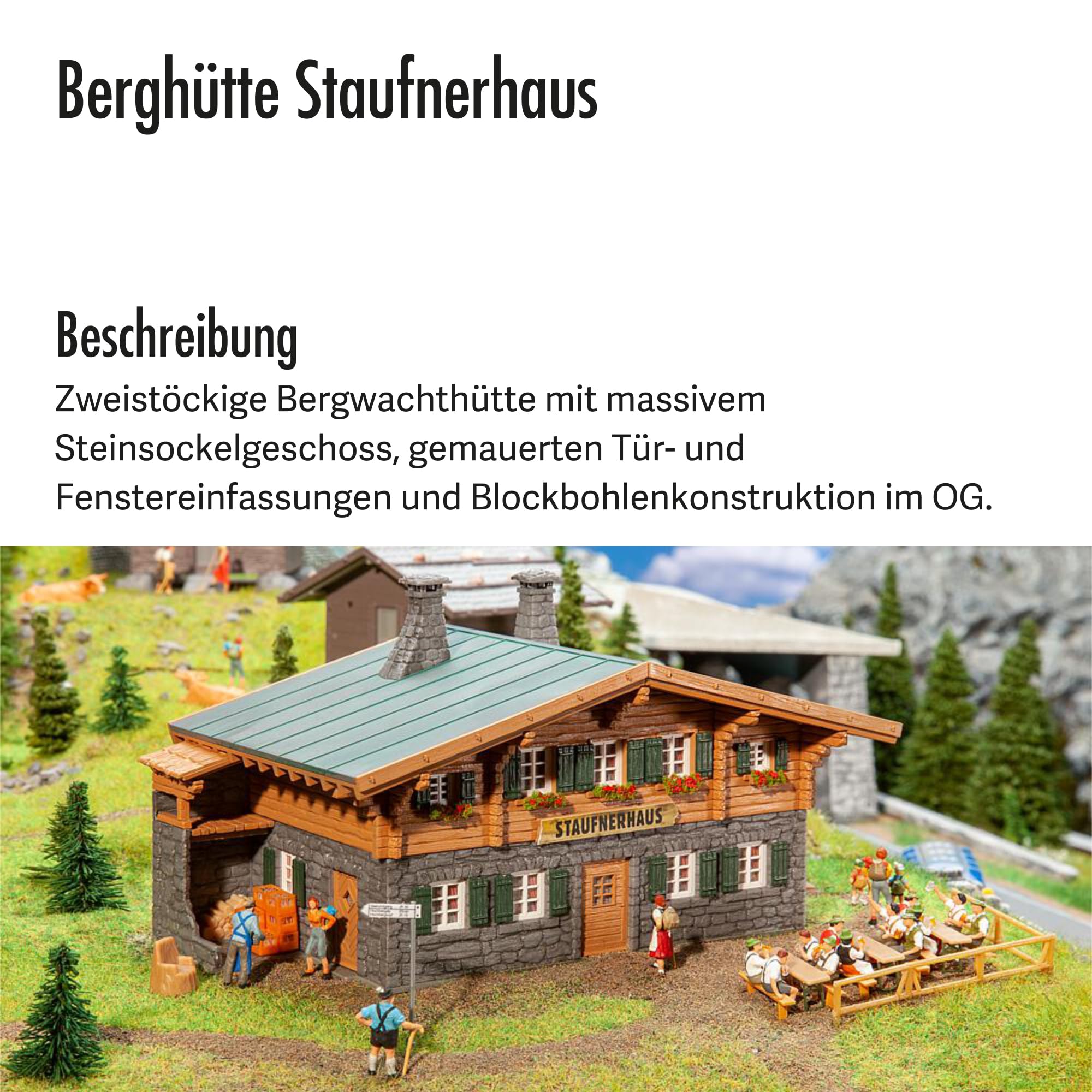 Faller 130635 H0 Berghütte Staufnerhaus, Verschieden