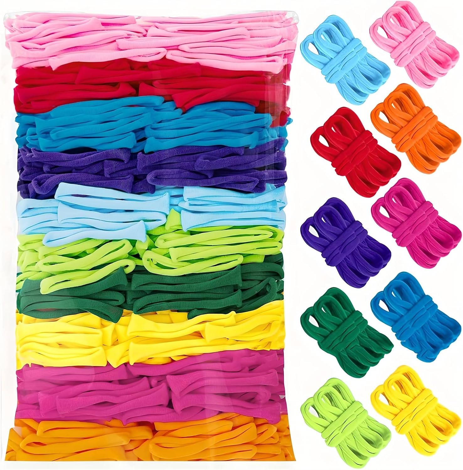 800pcs Weaving Loom Refill Loop, with 10 Color, for 7 Inch Loom, for Kids, Adults, Birthday Gifts for 5-12 Year Old Girls