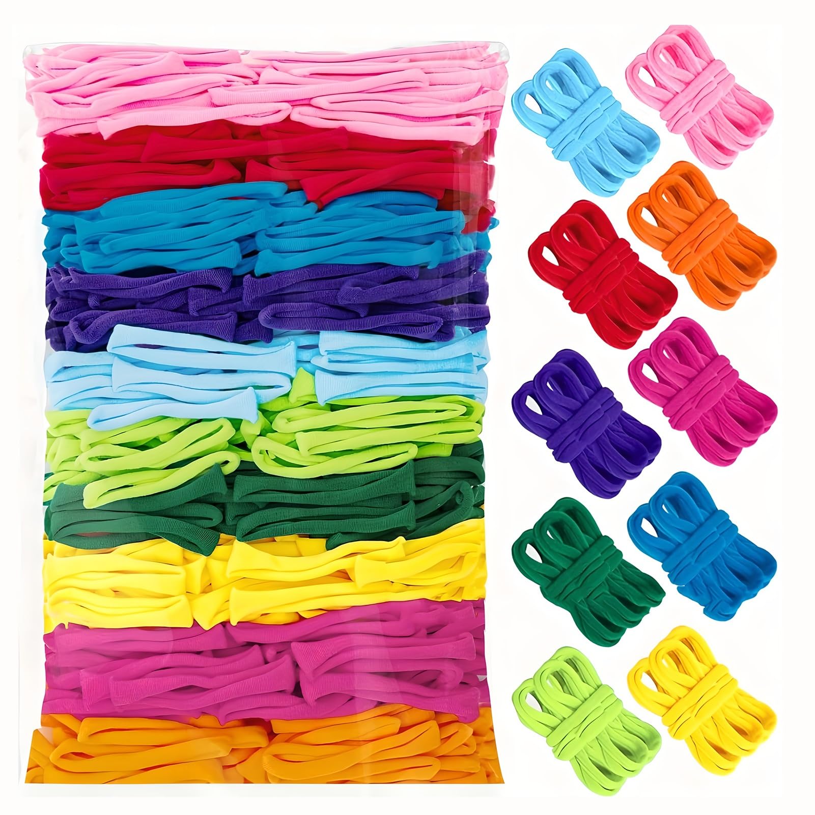 Boucles métier à tisser élastiques et résistantes en 10 coloris pour loisirs créatifs