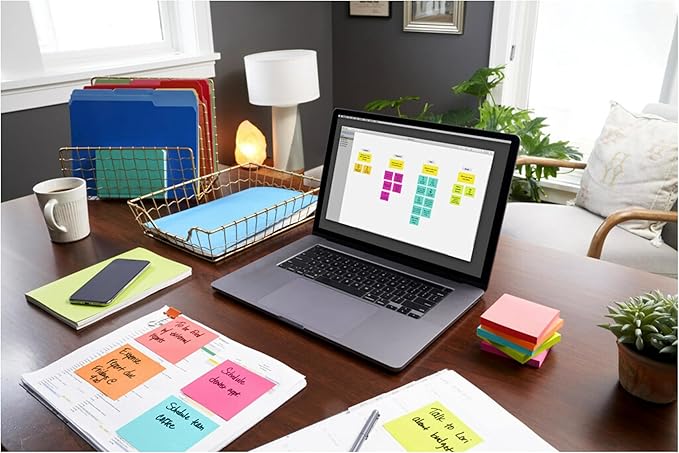 Notas Adhesivas, 24 Paquetes, Guava Aqua Lime Pink Orange miniatura 2